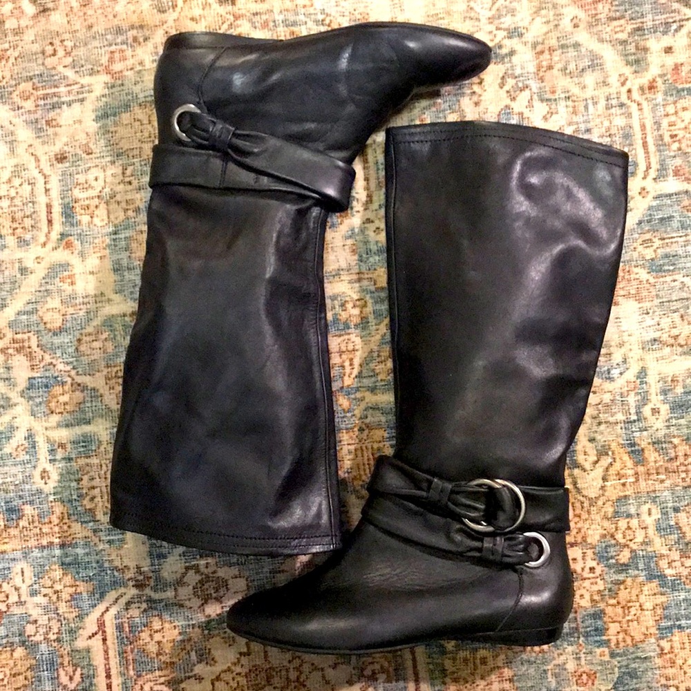 Soft lambskin leather boots, size 8.5